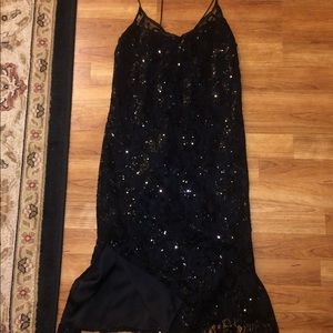 H&M Black Sequined Cocktail Dress